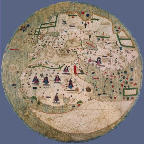 Mapa portulano circular (1450)