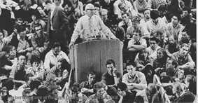 Marcuse enardece a las juventudes de la Universidad Libre de Berlín en 1968