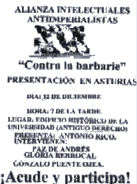 Cartel anunciador del acto del 12 de diciembre de 2002