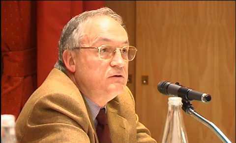 Serafín Fanjul reanuda su conferencia en Madrid, el lunes 15 de marzo de 2004