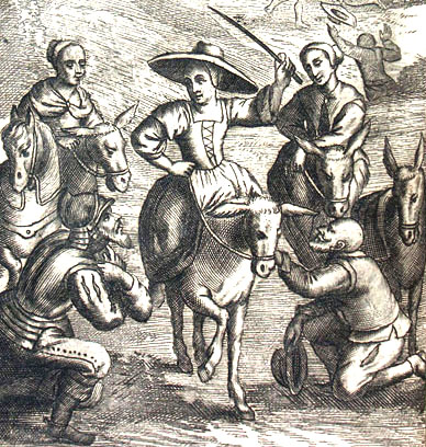 Don Quijote, Dulcinea y Sancho Panza