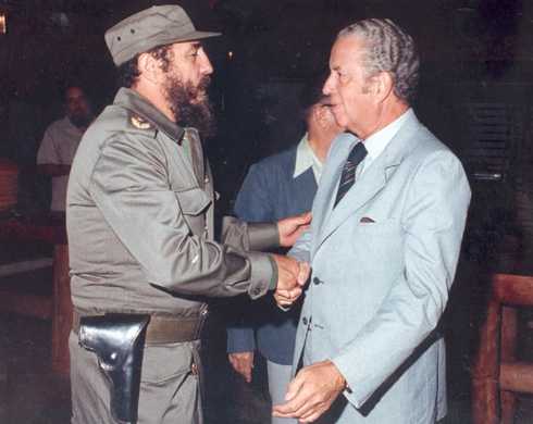 Fidel Castro y Rodney Arismendi