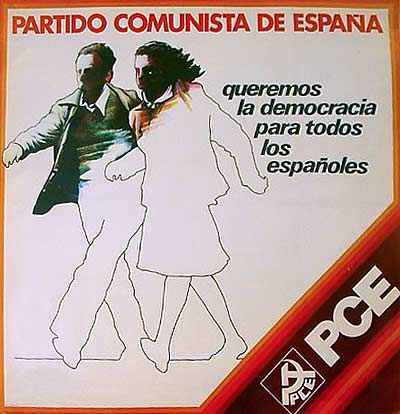 Cartel del Partido Comunista de España para las primeras elecciones democráticas de 1977