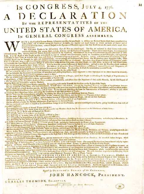 4 julio 1776