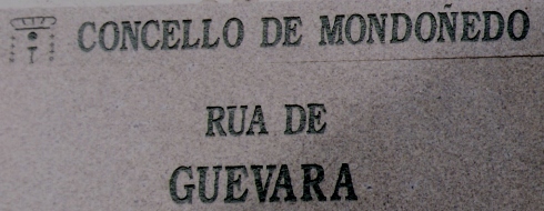 Calle de Guevara en Mondoñedo