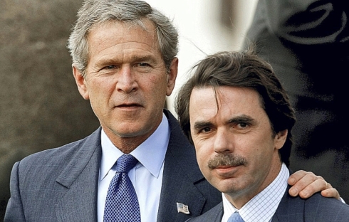 Bush II y Aznar en las Azores, 16 marzo 2003