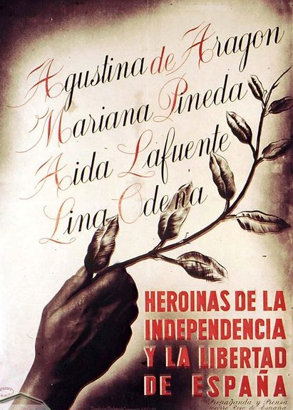 Agustina de Aragón, Mariana Pineda, Aida Lafuente, Lina Odena: Heroínas de la independencia y la libertad de España
