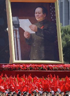 El retrato de Mao en el desfile del 1º de octubre de 2009