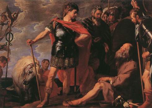 Alejandro y Diógenes, por Gaspard de Crayer