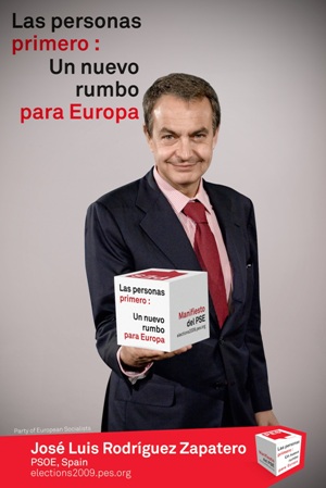 Spain camino de disolverse en Europa de la mano del socialdemócrata Zapatero al servicio del Party of European Socialists