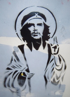 la imagen del Che Guevara fagocitada por el humanismo cristiano marxista