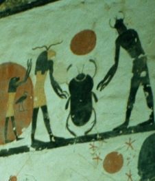 Numinoso Scarabaeus sacer en Egipto