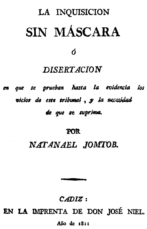Antonio Puigblanch, La Inquisición sin máscara, 1811