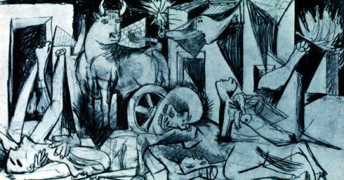 Picasso, Guernica, esbozos