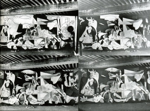 Picasso, Guernica, esbozos fotografiados por Dora Maar, mayo-junio 1937