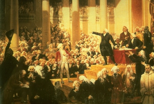 Joseph Desire Court, Mirabeau increpa al marqués de Dreux-Breze, Versalles 23 de junio de 1789