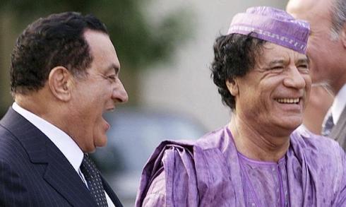 Mubarak y Gadafi