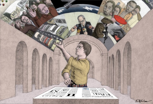 Eduardo Altube, Periodista y caverna