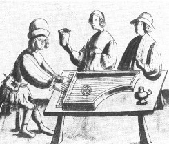 precursor del siglo XV de un clave de mesa