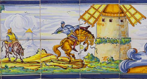Azulejo de El Quijote