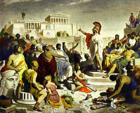 La era de Pericles, de Philipp Von Foltz, 1853