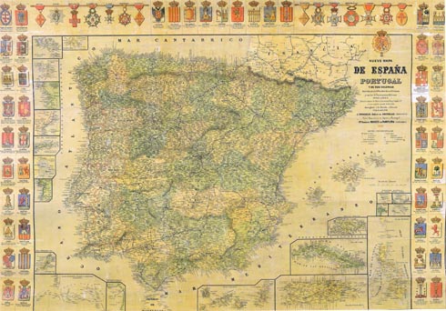 Mapa de España, 1886